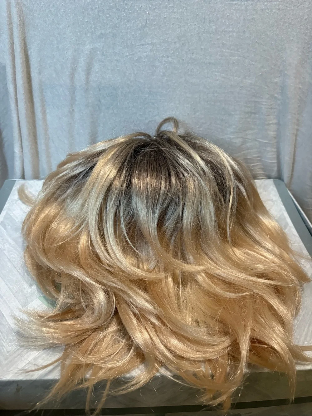 Blonde Layered Women’s Hair Topper - Stylish Rooted Blonde